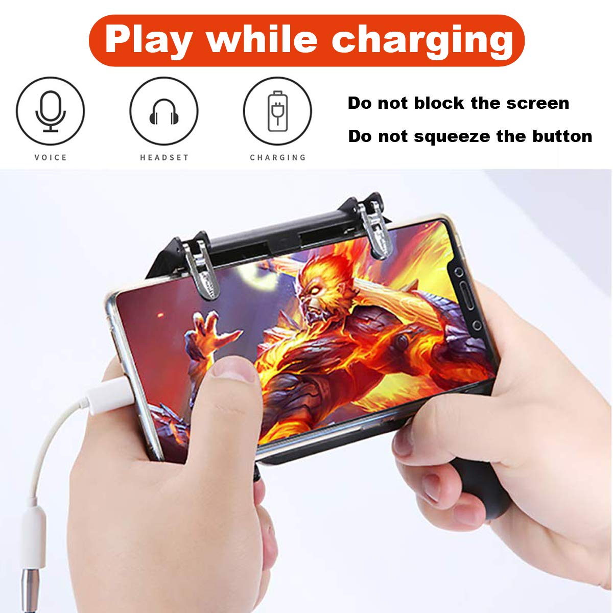 BESTZY PUBG Mobile Game Controller [4 in 1] - Trigger PUBG Mobile Gamepad  Joystick Porta Cellulare, Controller per Fortnite Mobile per Android e iOS  ... - 