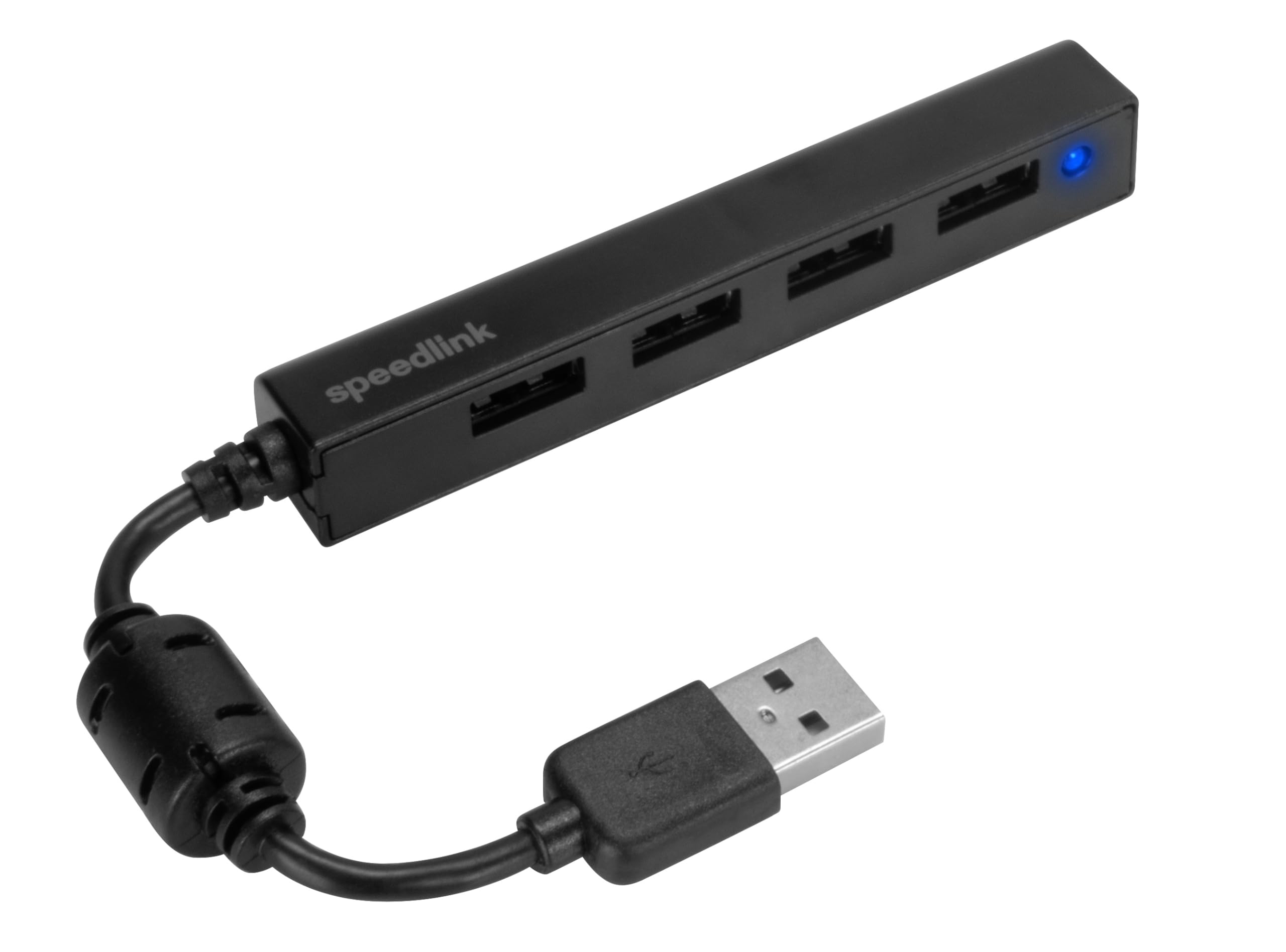 Speedlink SNAPPY SLIM USB Hub, 4-Port, USB 2.0, Passive, Black