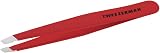 Tweezerman Signature Red Slant Tweezer Professional Stainless Steel Precision