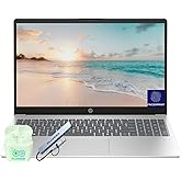 HP 15.6" FHD Business & Student Laptop Computer, 32GB RAM 1TB SSD, 8-Cores Intel Core i3 Processor, Windows 11, Fingerprint Reader, PLUSERA Earphones & 8-in-1 Hub Included, Natural Silver