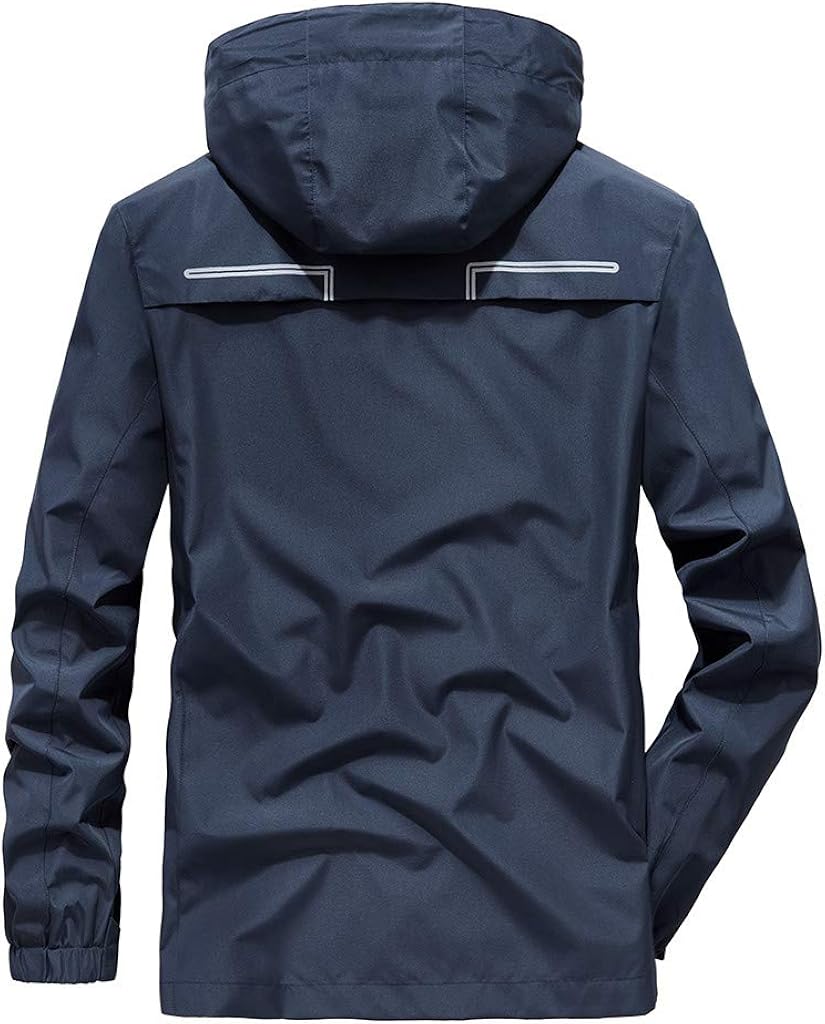 Long Rain Jackets Hooded Coat 