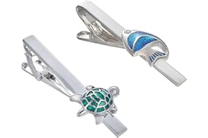 RunootPR 2Pcs Tie Clip Set for Men Unique Silver Gold Black Tie Clip Personalized Tie Bar Clip Fathers Day Birthday Wedding Jewelry Gift