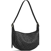 BOSTANTEN Purses for Women Crescent Crossbody Bag Vegan Leather Shoulder Hobo Handbag Adjustable Strap