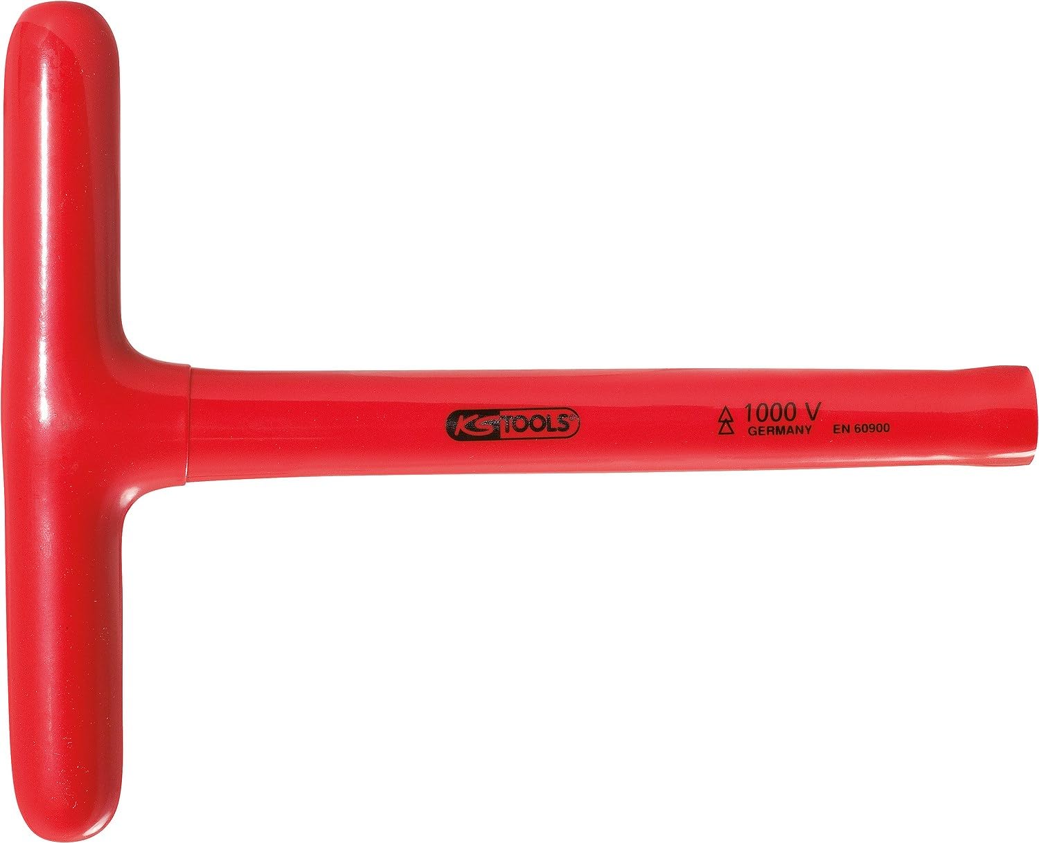 KS Tools 117.2431 T-Grip Socket Wrench with Protective Insulation, 12mm