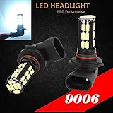 9006 HB4 Samsung LED Chip 30 SMD White 6000K Headlight 2x Light Bulb Low Beam