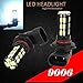 9006 HB4 Samsung LED Chip 30 SMD White 6000K Headlight 2x Light Bulb Low Beam