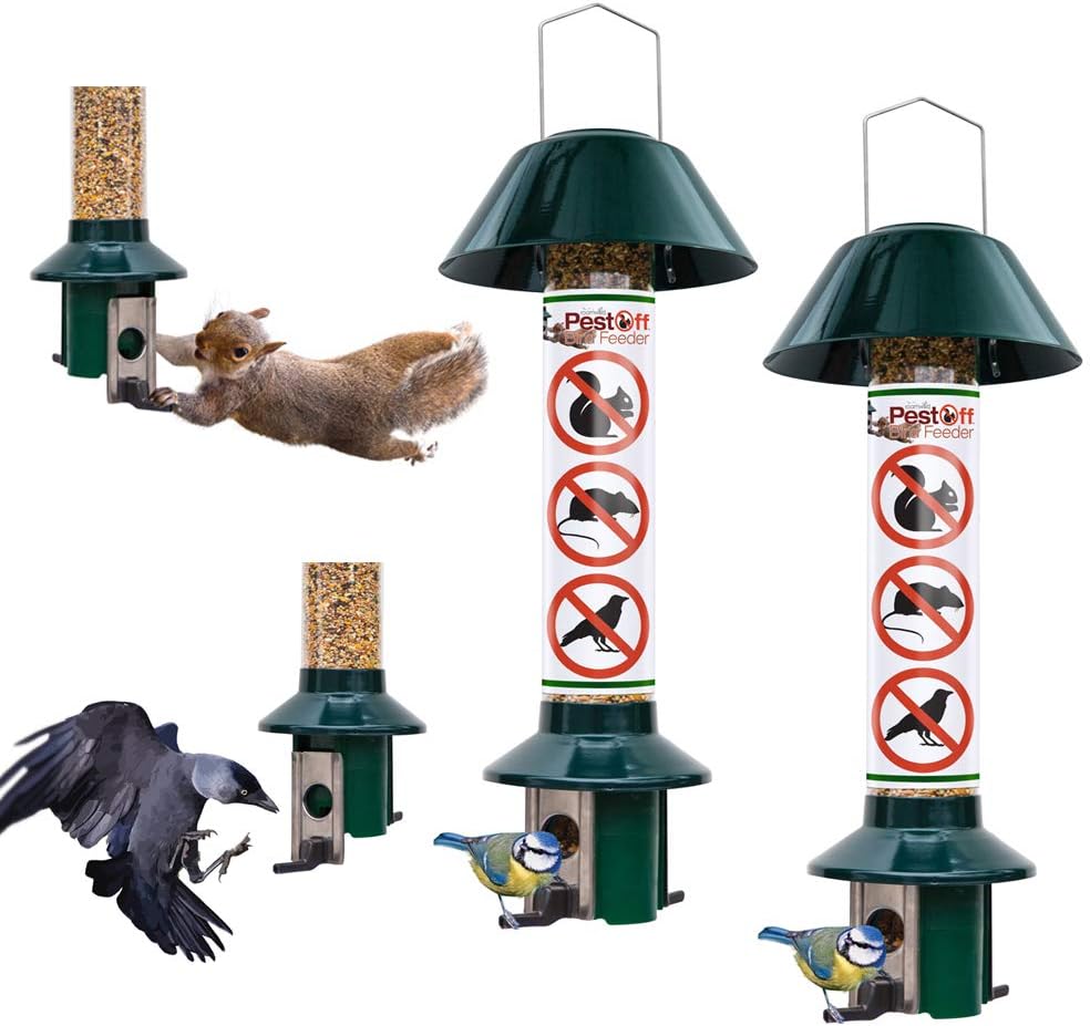Squirrel Proof Wild Bird Feeder - Mixed Seed / Sunflower Heart Feeders - Roamwild PestOff