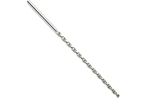 Dormer A976 Cobalt Steel Extra Long Length Drill Bit, Parabolic Flute, PFX Style, Uncoated (Bright) Finish, Round Shank, 130 