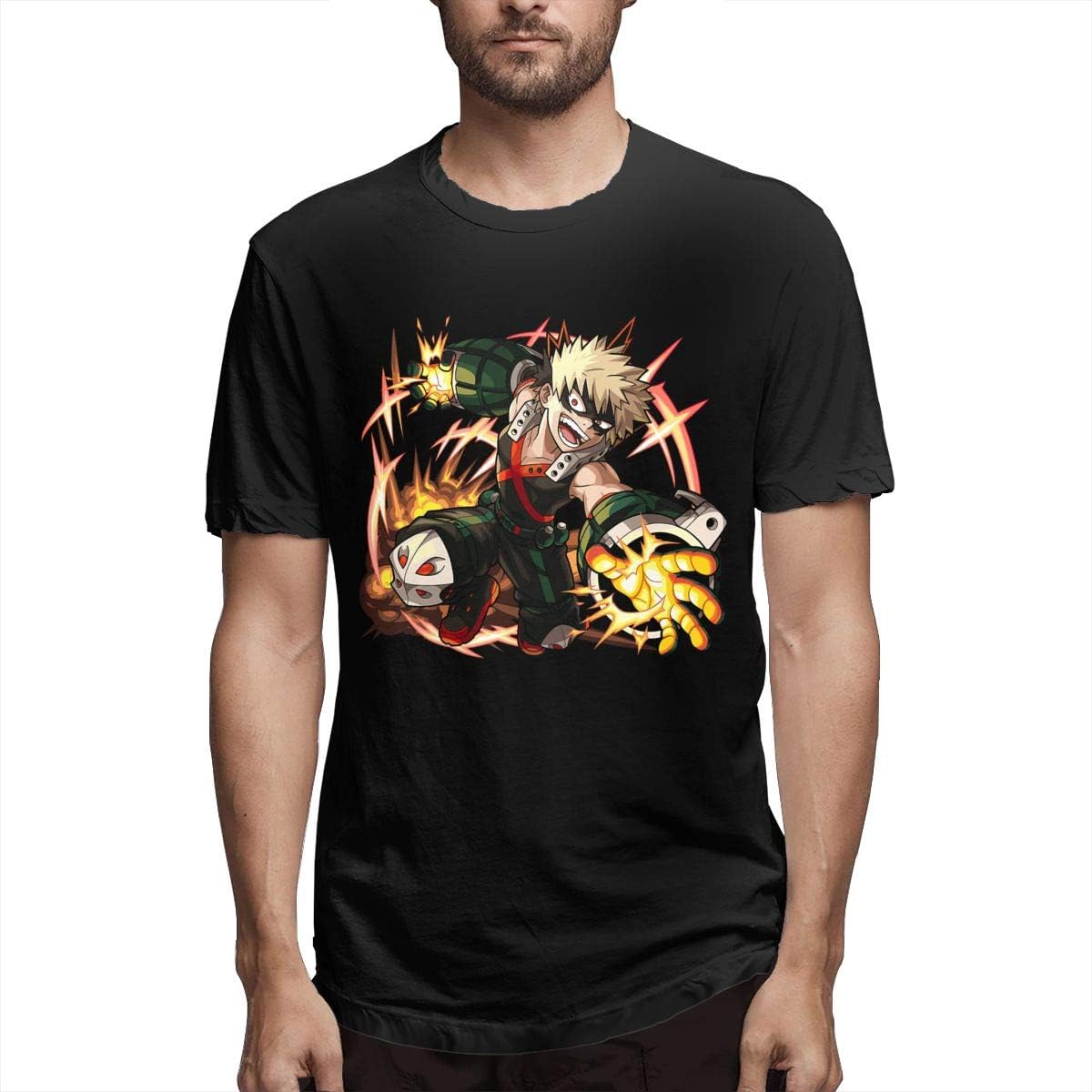 Anime My Hero Academia - Bakugou Katsuki Men's Short Sleeve T-Shirt