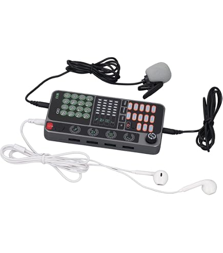 Amazon.com: Portable Voice Changer Sound Card Set (with Headphones