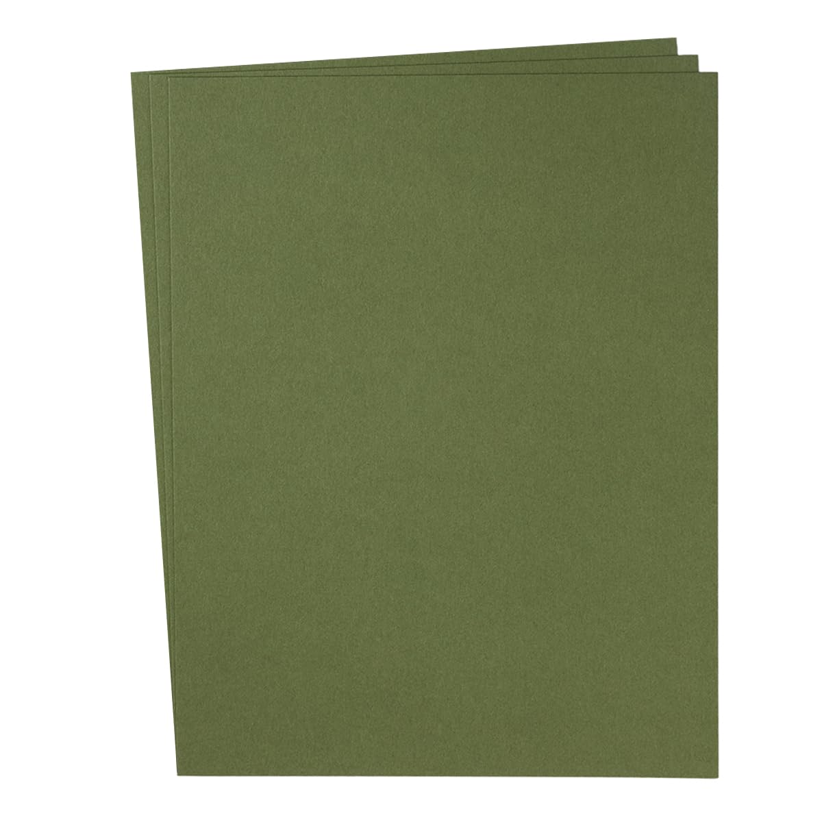 Photo 1 of 30 sheets Cardstock Paper 8 1/2 x 11 Inches for Crafts and Invitations (Olive Green)