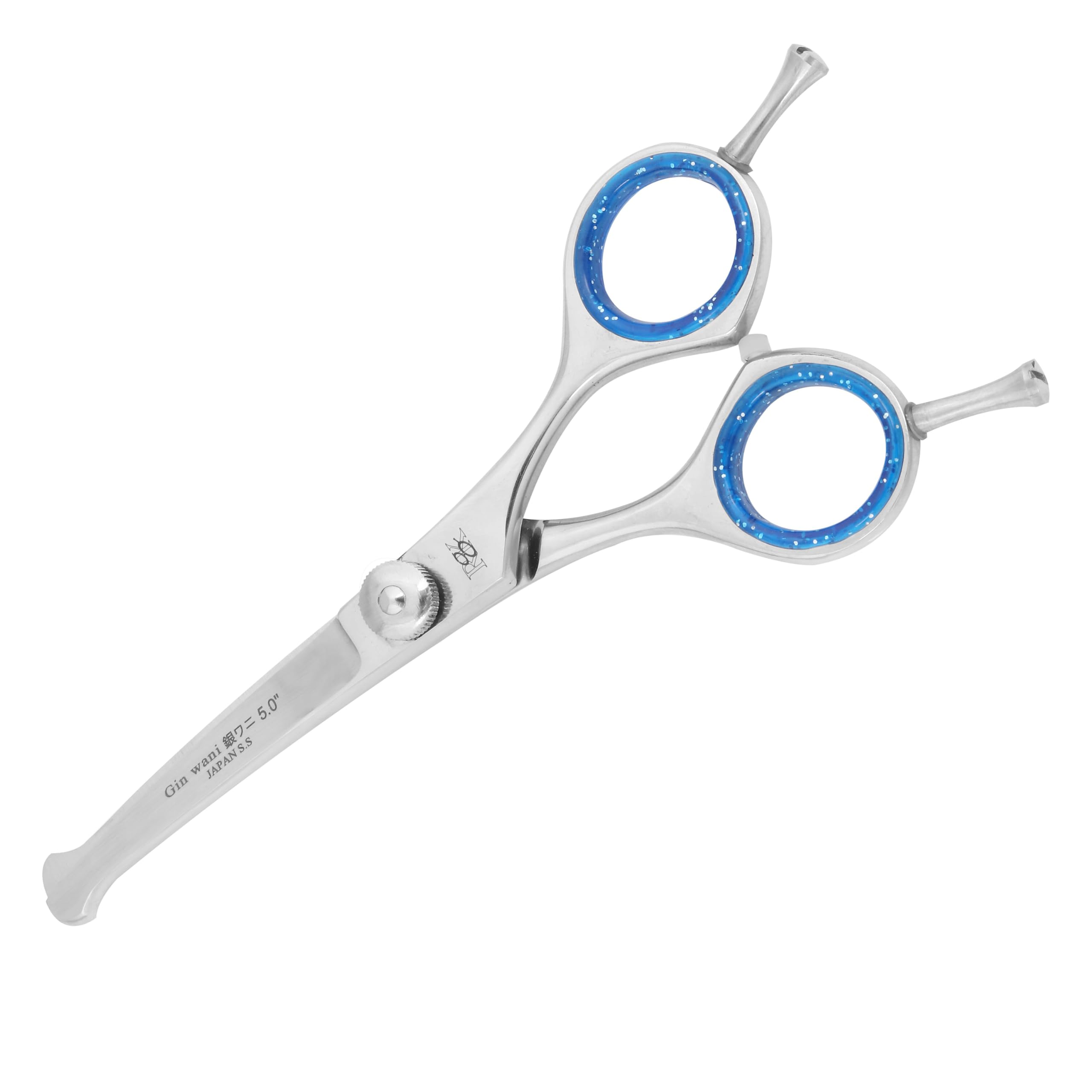 Hoof n Paw RnK Dog & Cat Grooming Scissors – 5" Small Hair Cutting Scissor for Pets – Japanese Stainless Steel Curved Blades with Safety Round Tips – Ideal for Grooming Kit & Home Use
