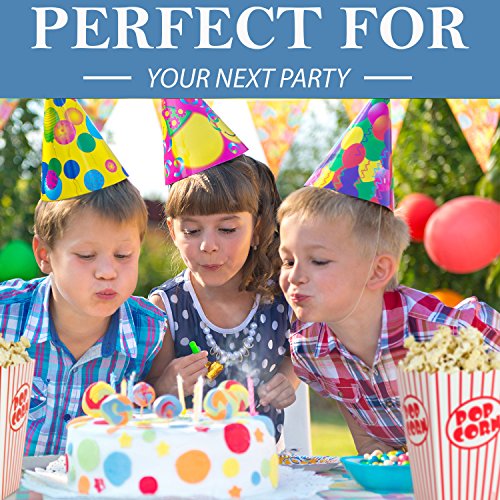 Chefast Popcorn Box Pack (20 Boxes) - 10x Medium and 10x Small Holders With 10x Chalkboard Stickers - Ultimate Party Favor - Great for Birthday and Theater Themed Parties, Movie Nights, Carnivals etc.