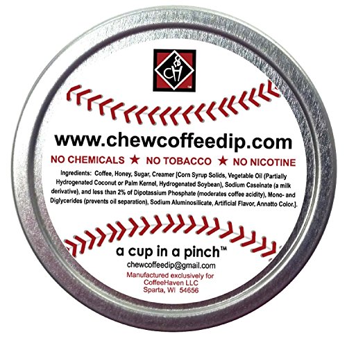 Major League Coffee Dip (Pack of 3) Quit Chewing Tin Can Non Tobacco Nicotine Free Smokeless Alternative to Chew Snuff Snus Leaf