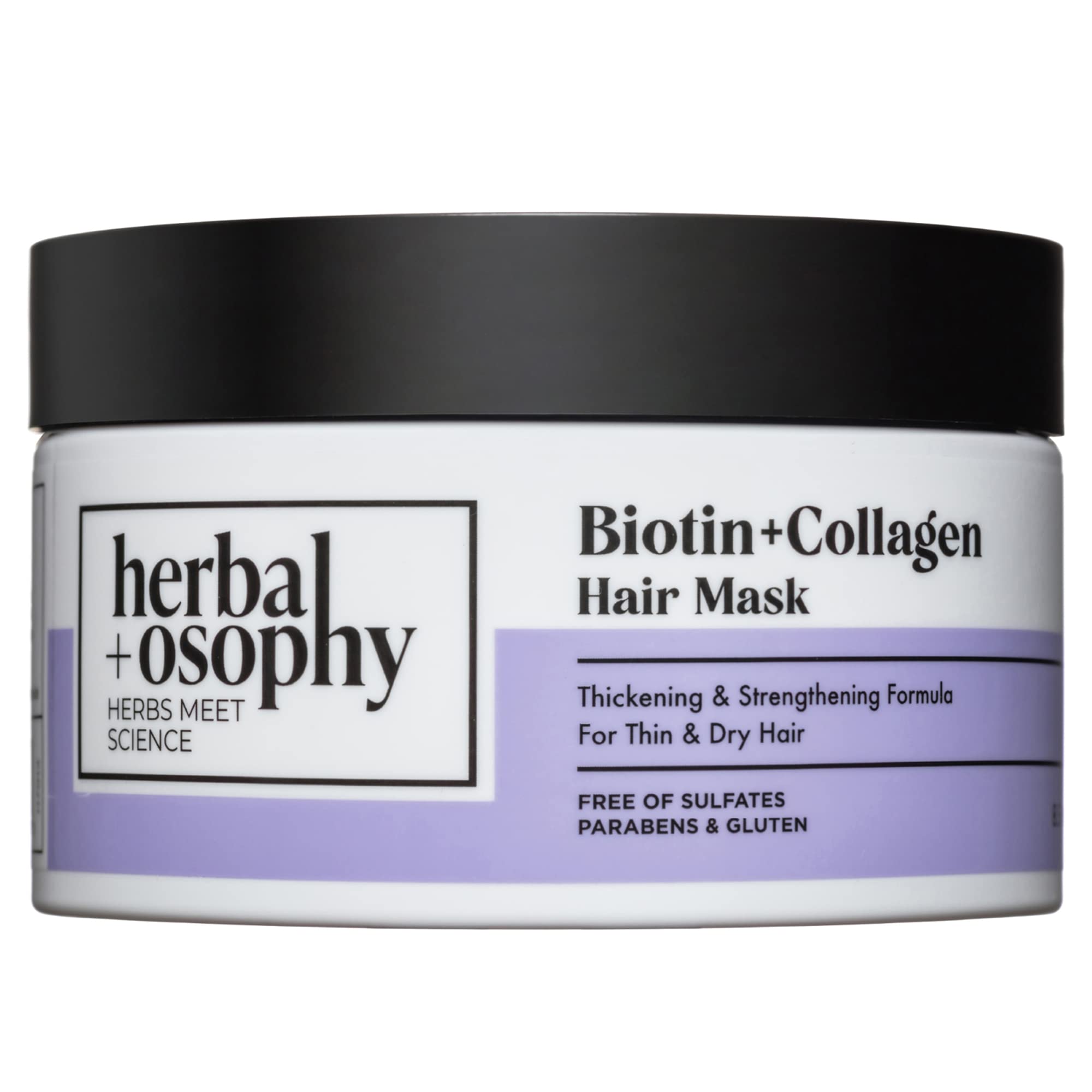 Herbalosophy Hair Growth Formula - Biotin & Collagen Shampoo and Conditioner Set with Serum and 8.5oz Hair Mask for Thin, Dry Hair