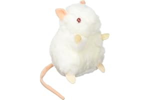 GIANT MICROBES GIANTmicrobes White Lab Mouse Plush – Learn about Science and this Vital Lab Research Critter, Memorable Gift for Lab Researchers, Scientists, Students and Anyone with a Healthy Sense of Humor