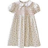 Magic Park 1-7Y Baby Girl Peter Pan Collar Dress Toddler Summer Dresses Kid A-line Skirt Girls Holidays Outfits
