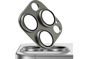 MONASAY Camera Lens Protector compatible for iPhone 15 Pro/iPhone 15 Pro Max[Strong Adhesion][Scratch Resistant] Full Coverage Matte Metal Tempered Glass Camera Cover Film, Grey