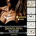 97 Beautiful Silver and Gold Foil Temporary Tattoos. In a Flash, Tattoos Will Look glamorous and sexy. (5 Sheets plus 10 Bindis)