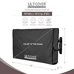 ULTCOVER Waterproof Outdoor TV Cover for 28-32 inch