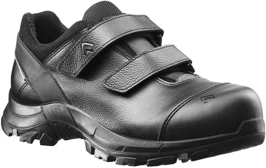 Haix Nevada Pro Low Comfortable Safety Boots with Velcro Fastener, Perfect for Rescue Services Black