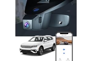 Fitcamx 4K Dash Cam Suitable for Volkswagen Tiguan 2016-2024 (HD2-6179), Integrated OEM Look, 2160P UHD Video, Built-in WiFi 