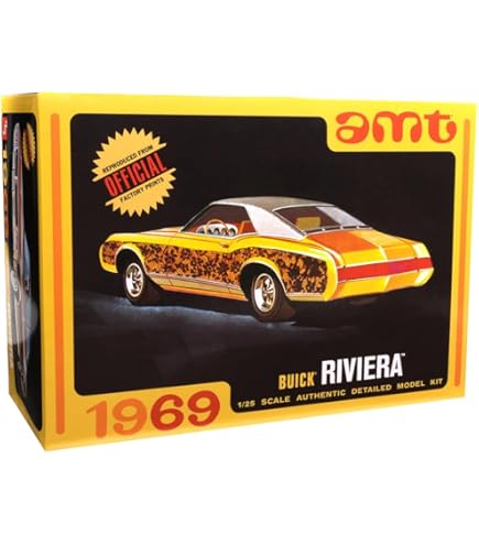 Amazon.com: AMT - 1966 Buick Riviera GS Hardtop, 1:25 Scale, Skill