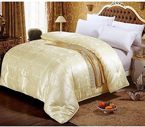NS Luxury 100% Mulberry Silk Filled Comforter Silk Duvet Silk Quilt Doona (87x95inches)Bedspread Coverlet Blanket for All Seasons