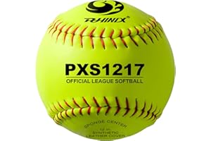 PHINIX Practice Softballs Official Size and Weight Professional Quality，Practice, Competitions, Gifts. (PXS1217)