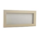 14x22 Shadow Box Frame White Washed Wood | with a