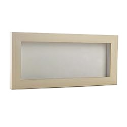 14x22 Shadow Box Frame White Washed Wood | with a