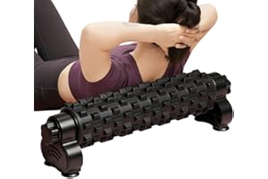 Leg Foam Roller, Athletic Body Massage Roll Stand, Exercise Recovery Equipment, Deep Back Stretching with Suction Cup Base, f
