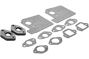CashMuch Complete Gasket Kit for Honda GCV190 GSV190 GCV160A Engines, 12pcs Carburetor Insulators for Lawn Mower