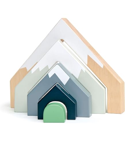 Amazon.com: Tender Leaf Toys - Green Hills View - Wooden Stacking