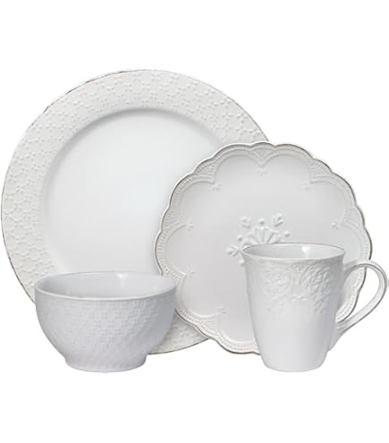 Amazon.com | Pfaltzgraff Seraphina 16-Piece Stoneware Dinnerware 