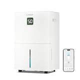 Candy 5500 Sq. Ft Dehumidifier for Basement, Max 100 Pint/Day Large Dehumidifiers for Home with Drain Hose, 1.45 Gallons Water Tank, Intelligent Humidity Reminder with Wifi & Alxea Control