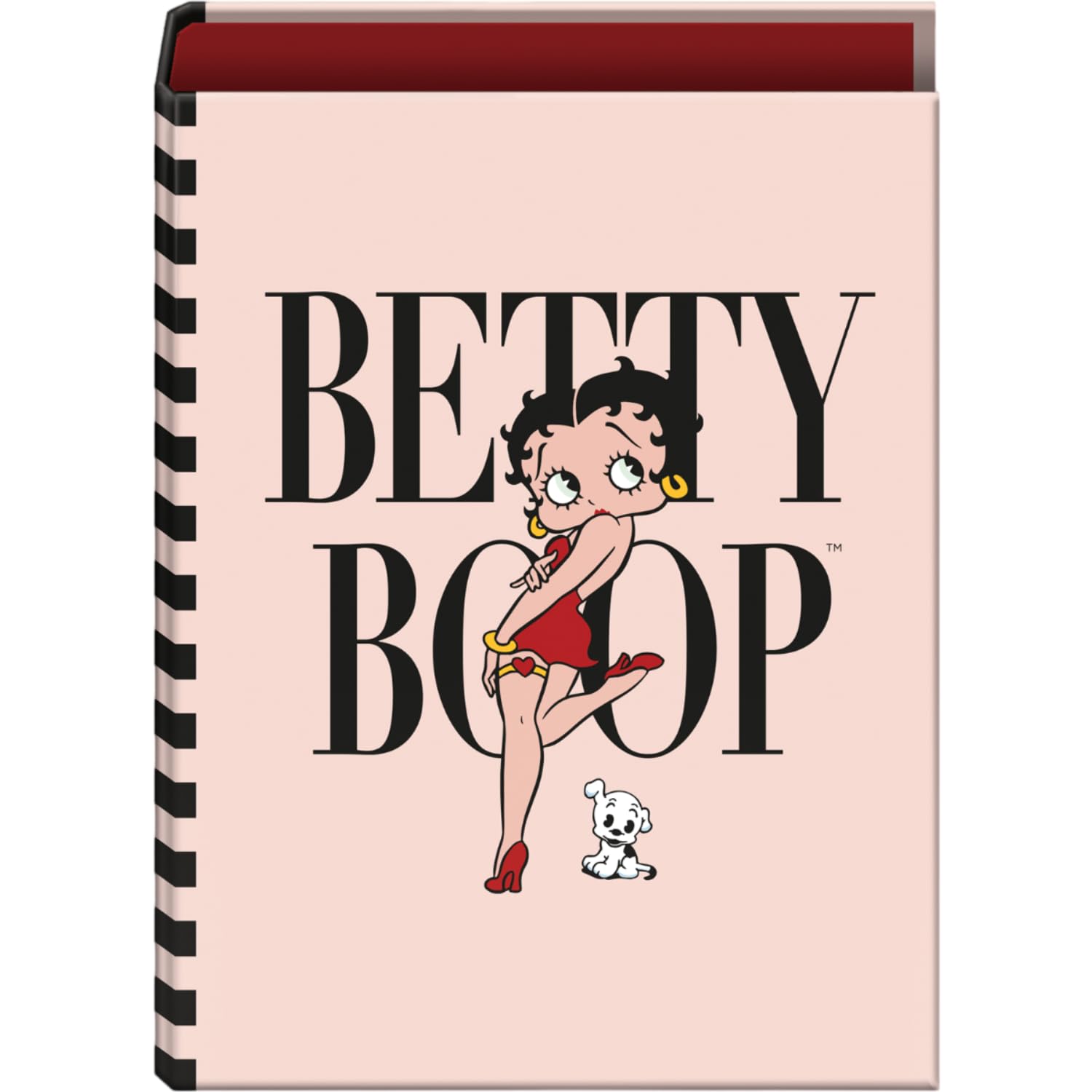 Dohe - 4 Ring Binder - Capacity 250 Sheets, Folio Size (26.5 x 34 cm), Spine 6 cm, Rings 40 mm, Extra Cover, School Supplies - Betty Boop - FSC Mix AEN-COC-000243 - Pink