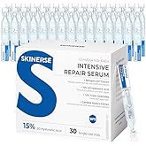 SKINERSE Intensive Repair Serum, 15%Hyaluronic Acid for Sensitive Skin Anti Aging Ultra Hydrating Serum for Face Calming Barrier Repair Redness Relief with Ceramides Centella 30Vials Daily Travel Care