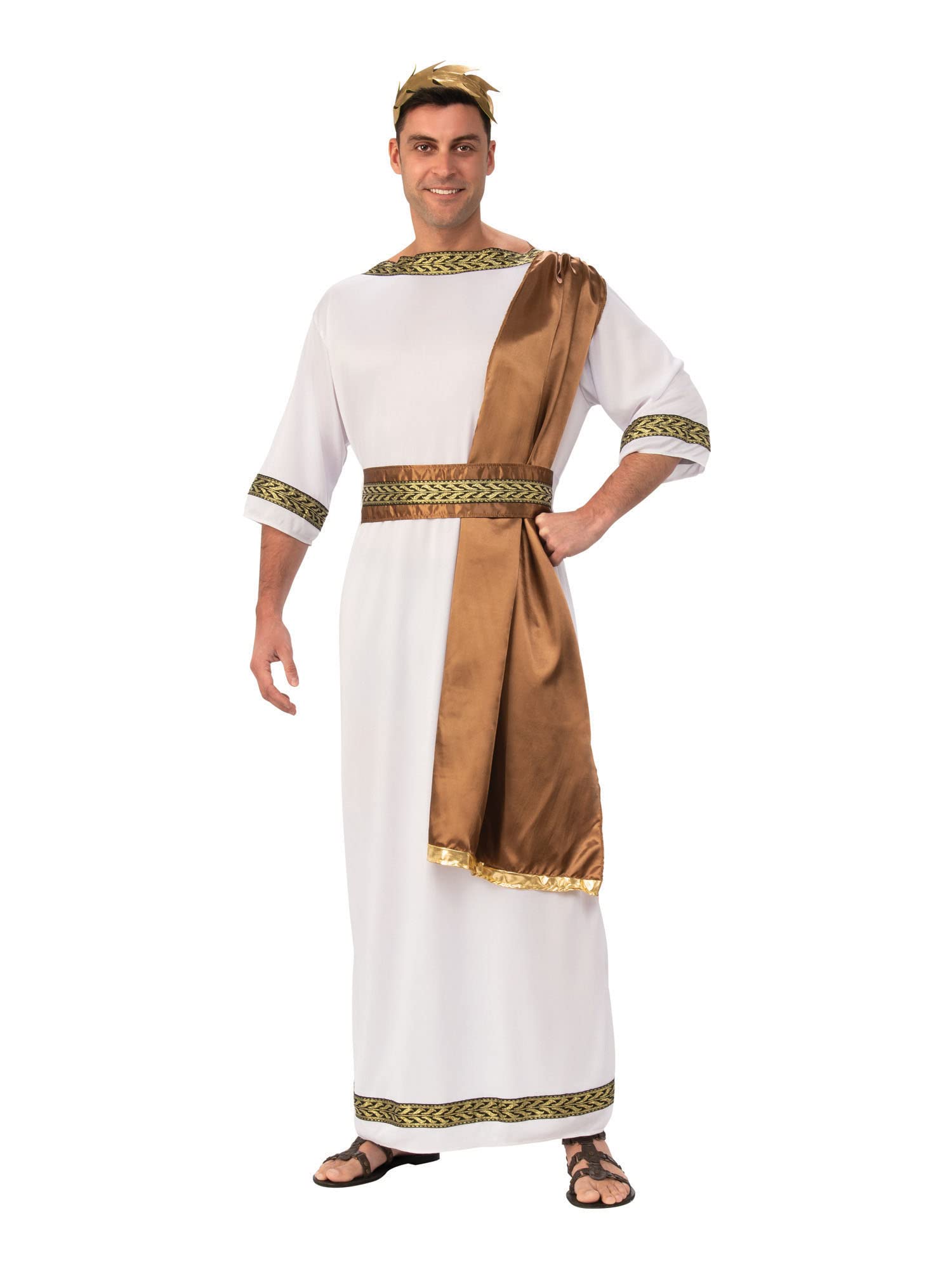 Bristol Novelty Official Forum AC734X Extra Large Adult Mens Greek God Costume With Brown Sash