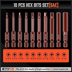 HORUSDY 20-Piece Hex Bit Set, Allen Wrench Drill
