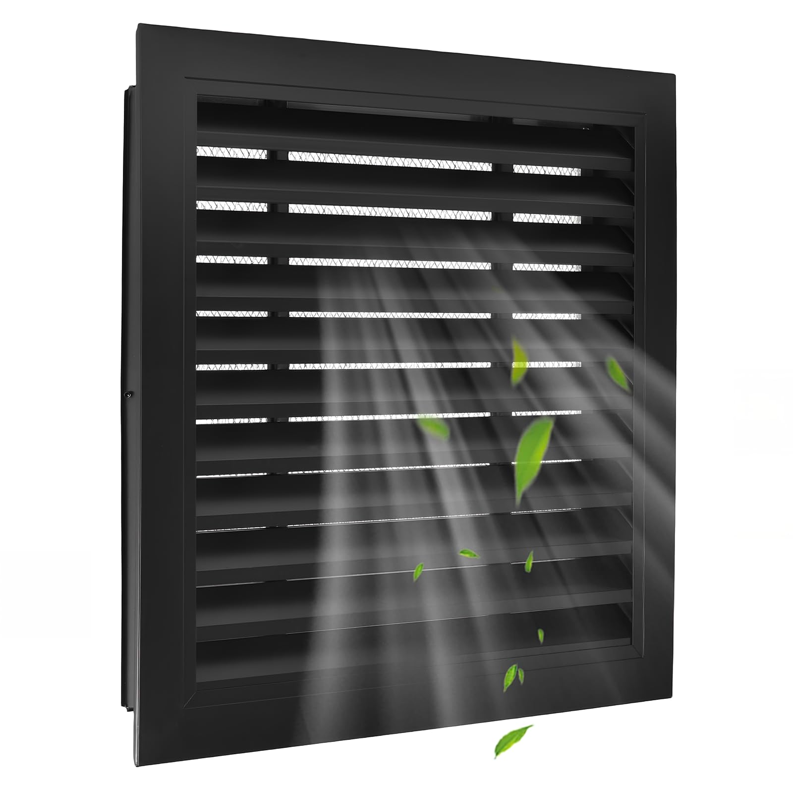 Photo 1 of 10"x10"Aluminum Attic Vent - Filter Screen for Removable,Vent Opening: 8" x 8"?Ideal for Gable and Sheds, Elevating Ventilation in Clean Spaces, Featuring a Refined Design