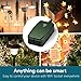 GiBot Outdoor Wifi Plug Smart Switch Wireless Remote Control Outlet Sockets with Timer for iPhone Smartphone Amazon Alexa Echo, Dual Outlets Weatherproof for Indoor and Outdoor, Green