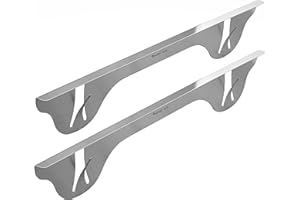 TrueGem Stove Gap Covers - 23.4", 316 Stainless Steel | Oven Side Gap Filler | Range Trim Kit | Guard Between Stove Top & Counter