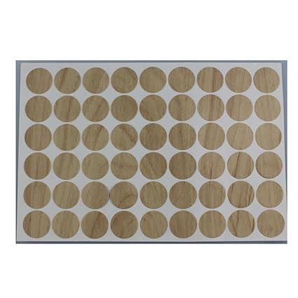 White Self Adhesive Decorative Furniture Screw Holes Cover Caps