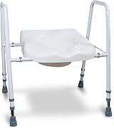 Aidapt Raised Toilet Seat with Frame Adjustable Height Width Non-Slip view 5