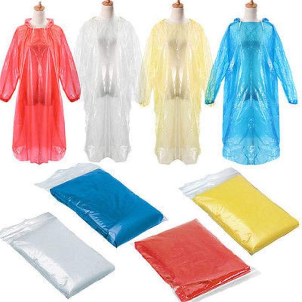 Aniywn Emergency Rain Coat,Disposable Rain Poncho,Universal Lightweight Waterproof Raincoat for Outdoors Hiking Camping