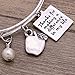 Melix Home Thanks For Making A Difference In My Life Stainless Steel Bracelet (White)