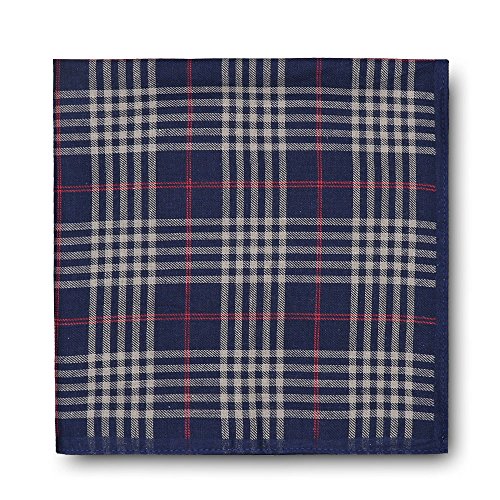 Selected Hanky 100% Cotton Men's Handkerchief 6 Piece Gift Set