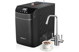 WINTEMP Instant Hot Water Dispenser, 3.4-Quart Stainless Steel Tank with Hot & Cold Under-Sink Faucet, Precise 113–208℉ Temp & WiFi Smart Control, Energy-Efficient for Home & Office, B32CU-FHCA