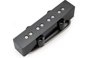Musiclily Pro JB-70S Alnico 5 Single Coil Neck Pickup 8.3K for Jazz Bass Style Bass, Black